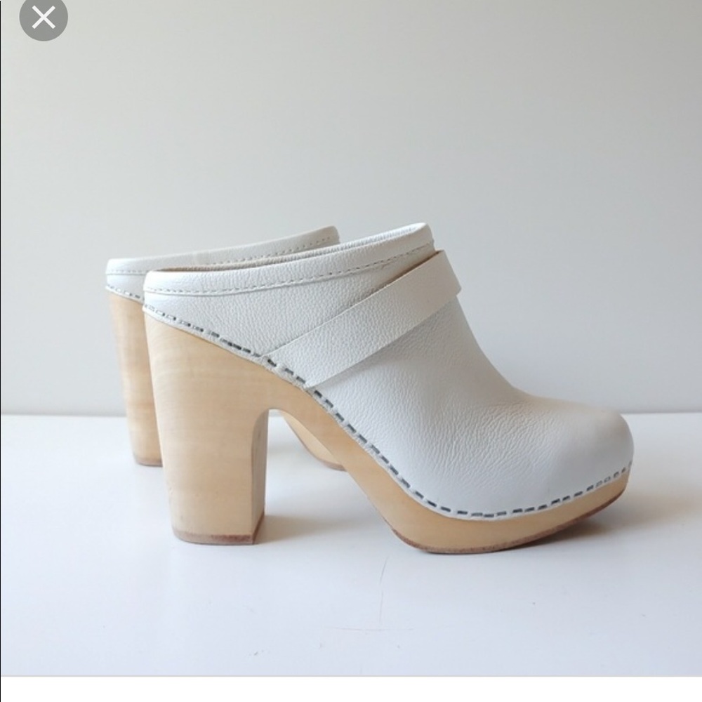 JEFFREY CAMPBELL WHITE CLOGS